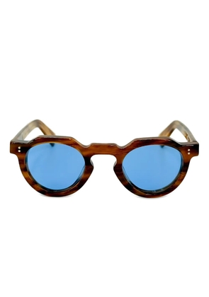 Lesca Crown round-frame sunglasses - Brown