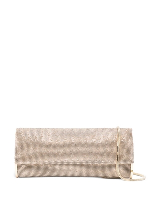 Benedetta Bruzziches Kate embellished chain clutch bag - Neutrals