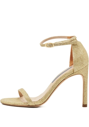 Stuart Weitzman glitter-embellishment sandals - Gold