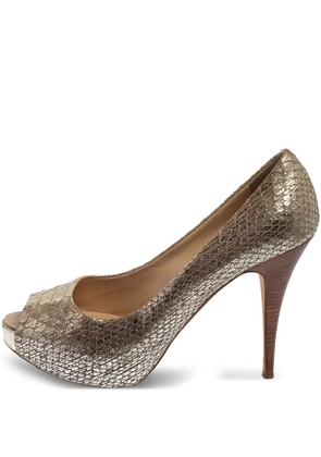 Giuseppe Zanotti Vintage 110mm leather heeled pumps - Neutrals