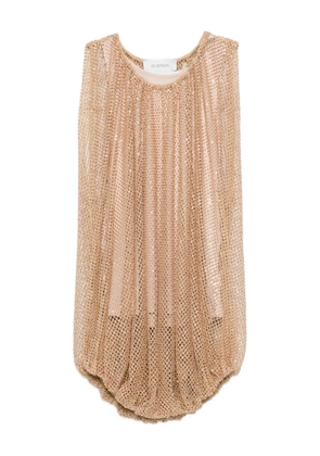 Sportmax SPXNODO gathered-hem top - Neutrals