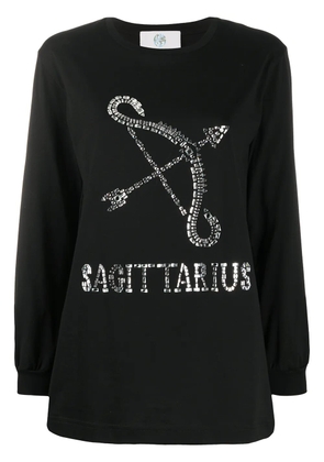 Alberta Ferretti Sagittarius rhinestone-embellished sweatshirt - Black
