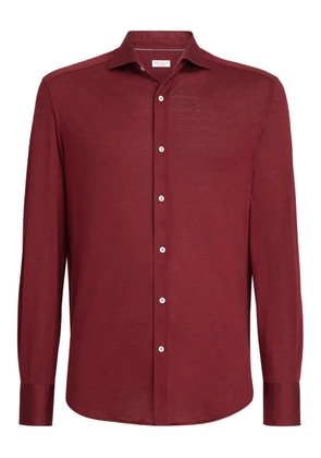 Brunello Cucinelli button-fasteninf long-sleeve shirt - Red