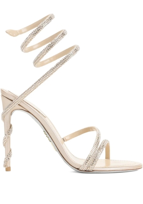René Caovilla spiral-heel sandals - Neutrals