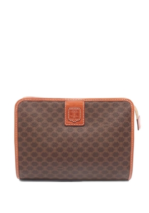 Celine Pre-Owned 2000s Macadam clutch bag - Brown