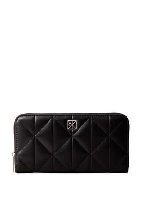 Calvin Klein quilted logo wallet - Black