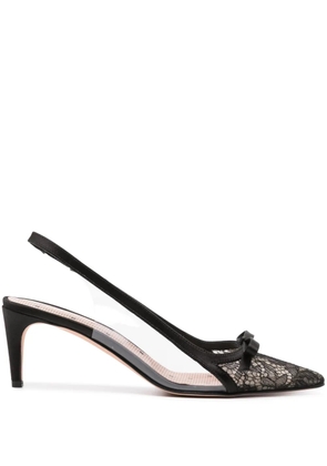 RED(V) Spitze Sandie 60mm sheer-lace pumps - Black