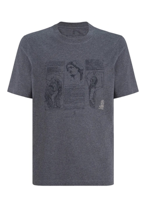 Brunello Cucinelli graphic-print crew-neck T-shirt - Grey
