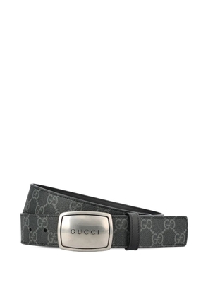 Gucci logo buckle belt - Grey