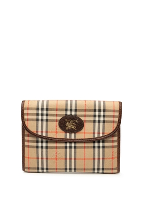 Burberry Pre-Owned 20th Century Haymarket Check Canvas pouch - Brown
