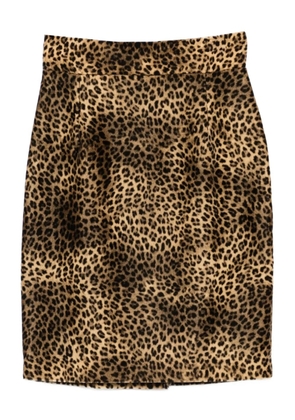 Tagliatore animal-print skirt - Neutrals