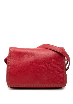 Loewe Pre-Owned 2000-2025 Leather Anagram Flap crossbody bag - Red