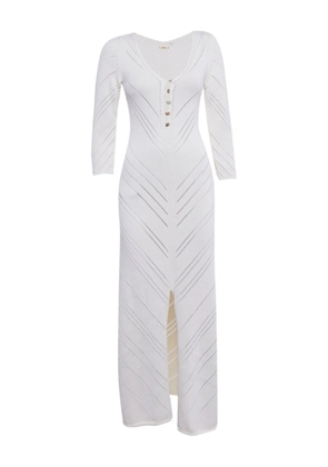 Cult Gaia geometric-pattern maxi dress - White