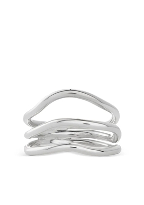 NO MORE wave-design ring - Silver