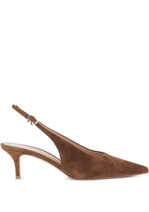 Gianvito Rossi 55mm Robbie heeled pumps - Brown