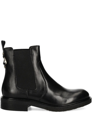 BILLI BI A7103 elastic-panelled gold-detail boots - Black