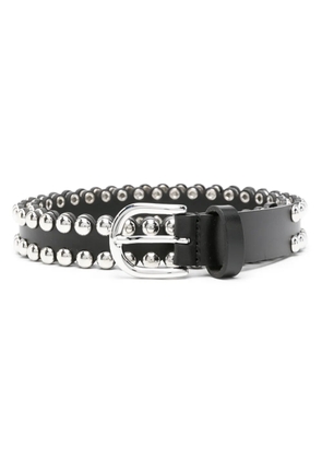 ISABEL MARANT Zap studed leather belt - Black