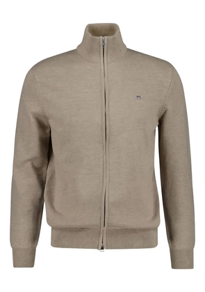 Gant zip-up cardigan - Neutrals
