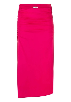 P.A.R.O.S.H. ruched midi skirt - Pink