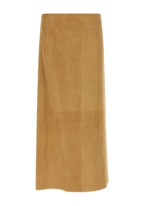 The Row Danas high-waist midi skirt - Brown