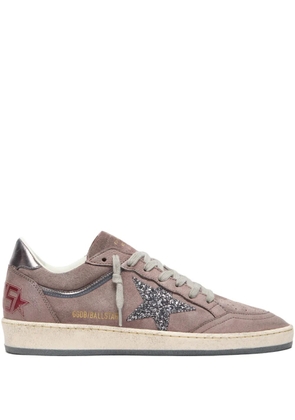 Golden Goose Ball Star glitter-embellishment sneakers - Purple