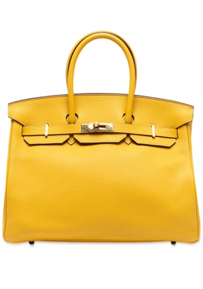 Hermès Pre-Owned 2009 Togo Birkin Retourne 35 handbag - Yellow