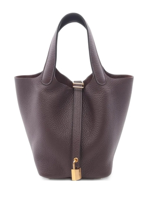 Hermès Pre-Owned 2022 PM Picotin Lock Clemence tote bag - Red