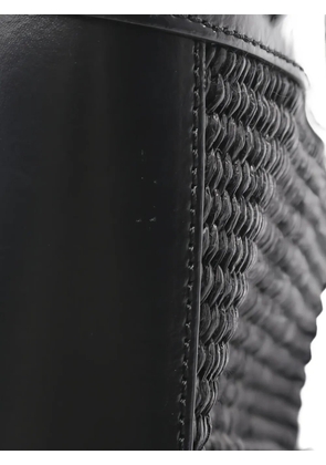 Marni Pre-Owned 2010S Tropicalia raffia micro tote bag - Black