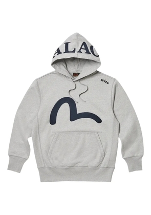Palace x Evisu Seagull hoodie - Grey