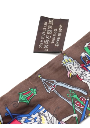 Hermès Pre-Owned 2000s La Folle scarf - Brown