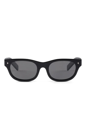 Prada Eyewear Browline triangle detail sunglasses - Black