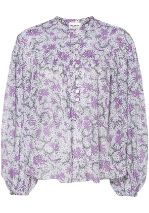 MARANT ÉTOILE Salika abstract-print blouse - White