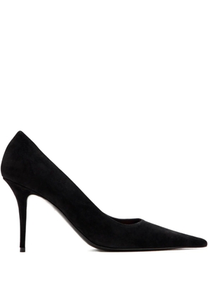 Amina Muaddi Barbara suede pumps - Black