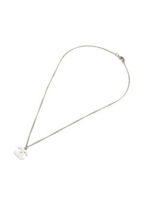 CHANEL Pre-Owned 2013 Interlocking CC rhinestone-embellished necklace - Silver
