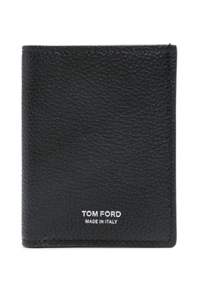TOM FORD logo-print leather cardholder - Black