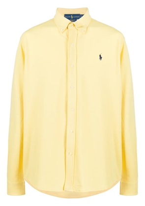 Polo Ralph Lauren logo-embroidered button-down shirt - Yellow