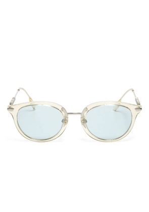 Burberry Pre-Owned 2015-2025 round-frame sunglasses - White