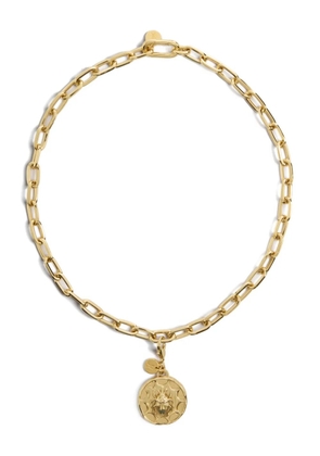 La DoubleJ Winged Scarab charm - Gold