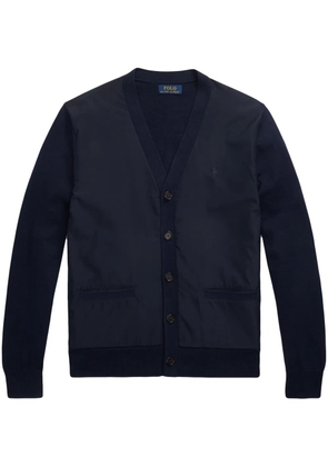 Polo Ralph Lauren contrast-panel cardigan - Blue