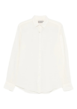 Canali buttoned linen shirt - Neutrals