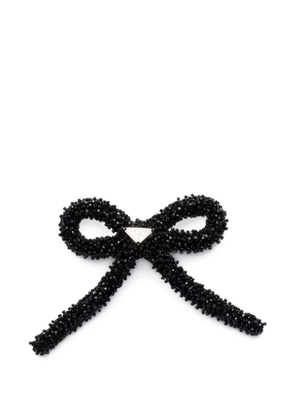 Prada logo hair clip - Black