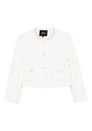 Maje embellished jacket - White