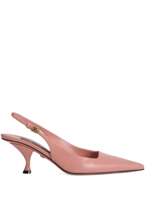 Dolce & Gabbana 60mm pointed slingback pumps - Pink