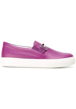 Tod's metallic detailing slip-on sneakers - Pink