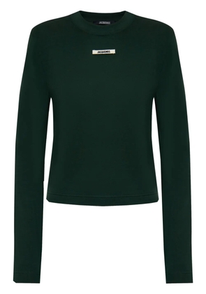 Jacquemus logo long sleeve t-shirt - Green