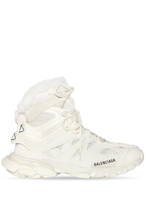 Balenciaga Track Hike fur-fur sneaker boots - Neutrals