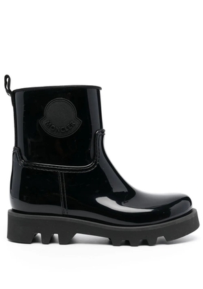 Moncler high-shine ankle boots - Black
