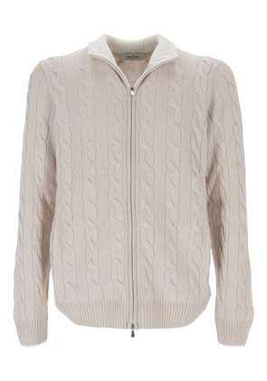 Gran Sasso cable-knit wool-blend sweater - Neutrals