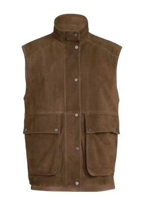 Brunello Cucinelli monili-detail front-pocket vest - Brown