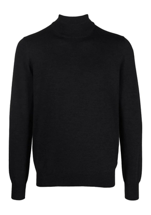Gran Sasso high-neck wool sweater - Black